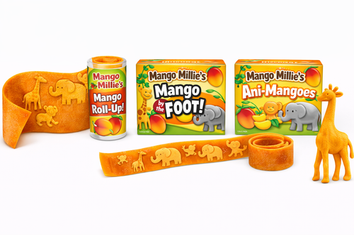 Mango Millie's Mango Roll-Up - dried mango roll with animal shapes